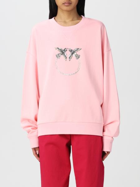 Love Birds Pinko cotton sweatshirt