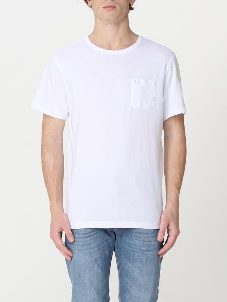 SUN 68: t-shirt for man - White | Sun 68 t-shirt T32101 online on ...