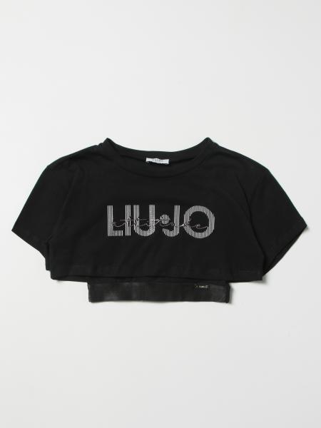 Liu Jo kids: Liu Jo cropped t-shirt with logo