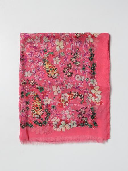 Etro floral silk neck scarf