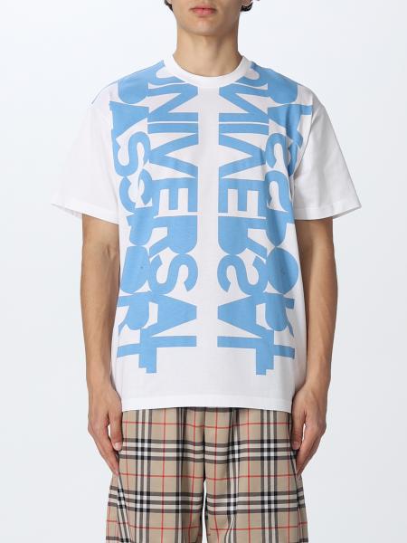 Burberry: T-shirt Burberry in cotone con stampa