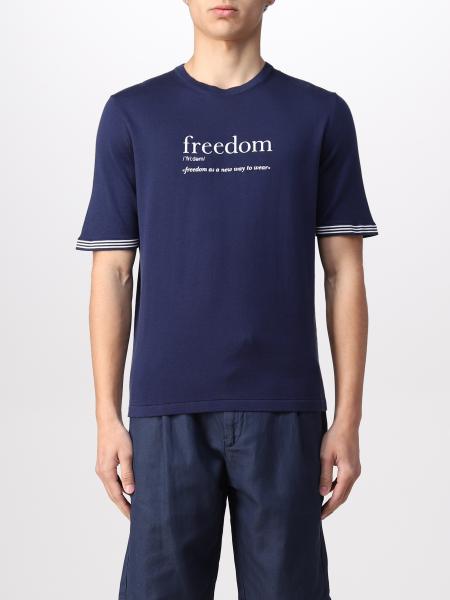 Eleventy: T-shirt Eleventy con stampa freedom