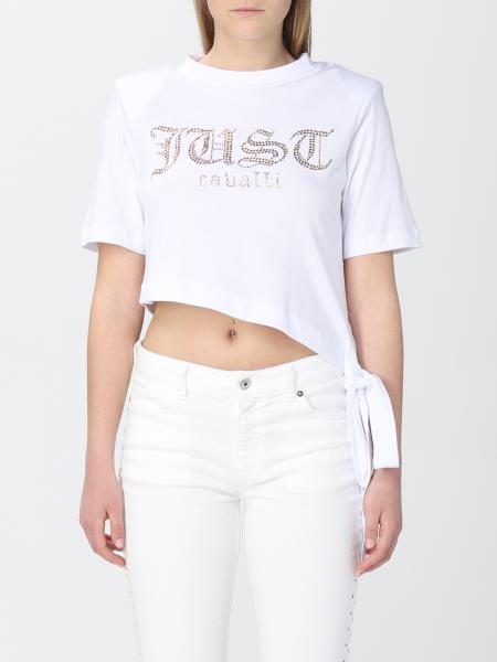 Just Cavalli women: Just Cavalli cotton t-shirt with logo
