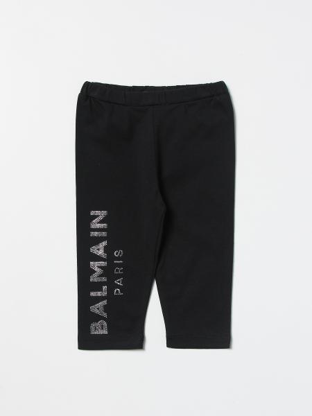 Balmain shorts with rhinestones logo