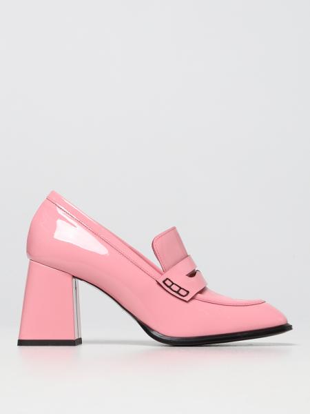 Giampaolo Viozzi heeled moccasin in patent leather