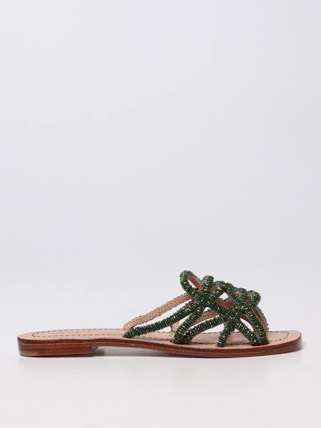 Maliparmi women's shoes: Maliparmi flat sandals with beads