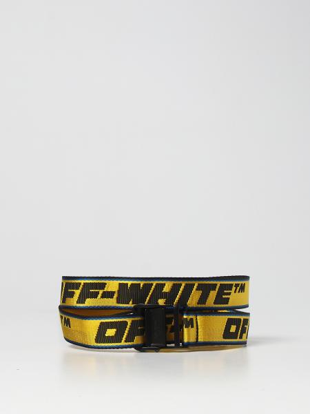 Cintura Off White: Cintura Industrial Off-White in tela logata