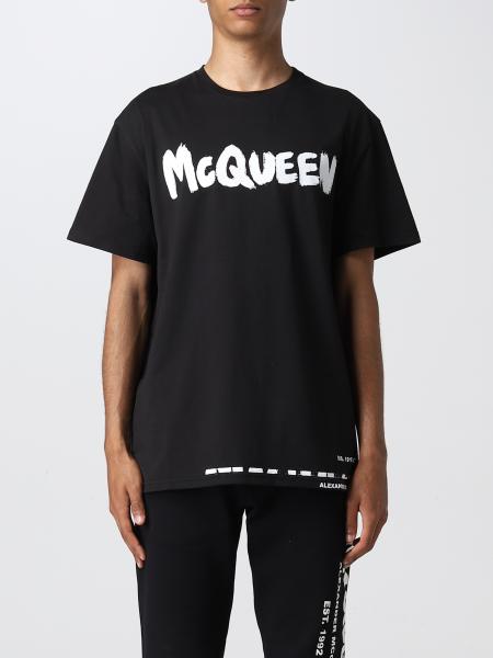 Vêtements homme Alexander McQueen: T-shirt Alexander McQueen avec logo imprimé