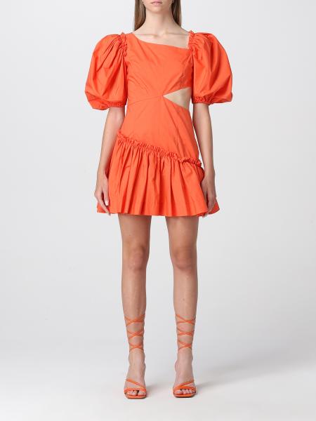 Weili Zheng Dress For Woman Orange Weili Zheng Dress Swzdc97