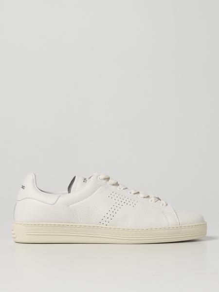 Tom Ford men: Tom Ford sneakers in grained leather