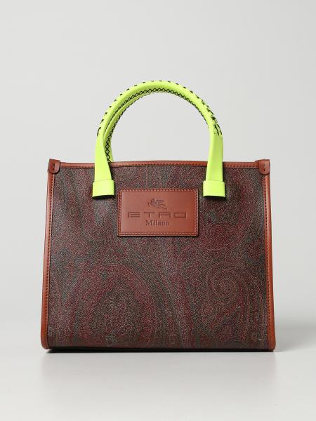 ETRO: Paisley jacquard fabric shopping bag - Leather | Etro handbag ...