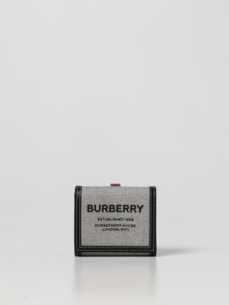 Women's Burberry: Burberry Luna canvas and leather wallet