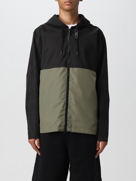 Burberry lightweight jacket with hood and perforated logo