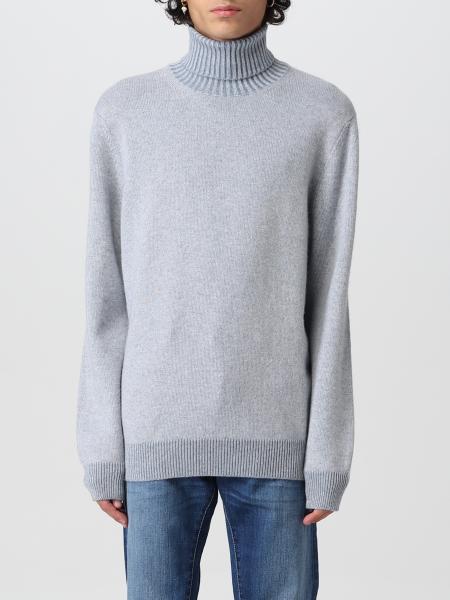 MALO: sweater for man - Sky Blue | Malo sweater UXC140F1B83 online on ...