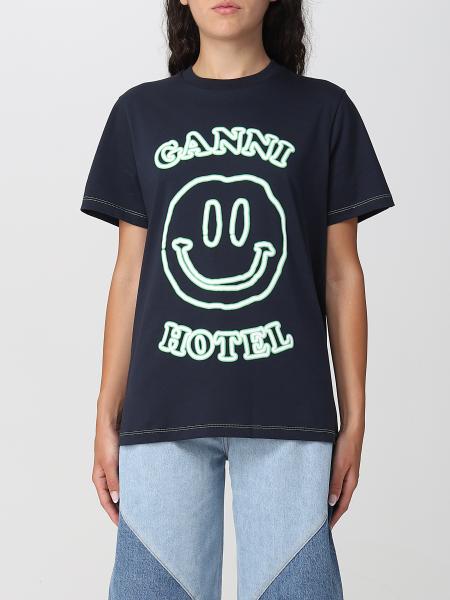 Ganni donna: T-shirt Ganni con stampa Hotel