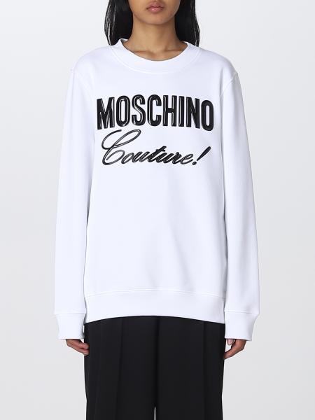 MOSCHINO COUTURE: sweatshirt for woman - White | Moschino Couture ...