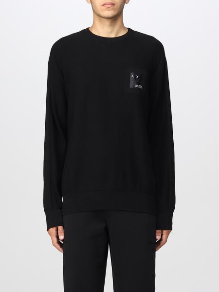 ARMANI EXCHANGE: sweater for man - Black | Armani Exchange sweater ...