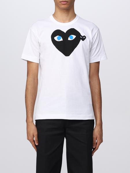 T-shirt Comme Des Garcons Play con stampa cuore