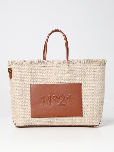 Borsa N° 21 in canvas e pelle