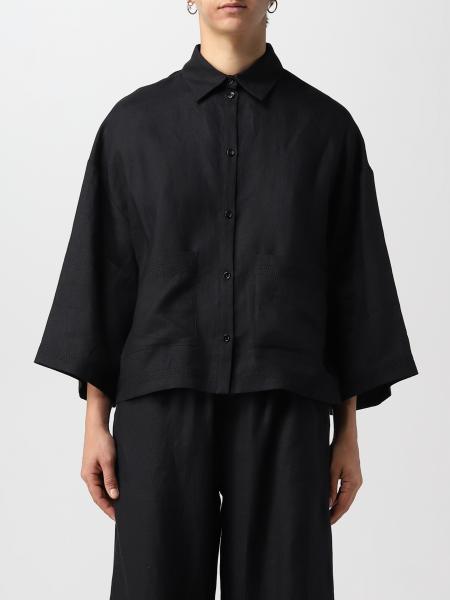 MAX MARA: shirt for woman - Black | Max Mara shirt 2331110336600 online ...