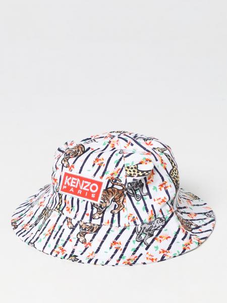 KENZO KIDS: hat for kids - Red | Kenzo Kids hat K01025 online at GIGLIO.COM