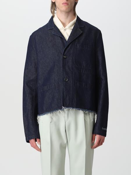 LANVIN: jacket for man - Navy | Lanvin jacket RMJA0128D060E23 online on ...