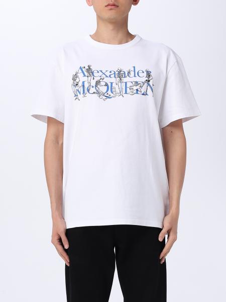 ALEXANDER MCQUEEN: t-shirt for man - White | Alexander Mcqueen t-shirt ...