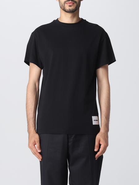 JIL SANDER: t-shirt for man - Black | Jil Sander t-shirt ...