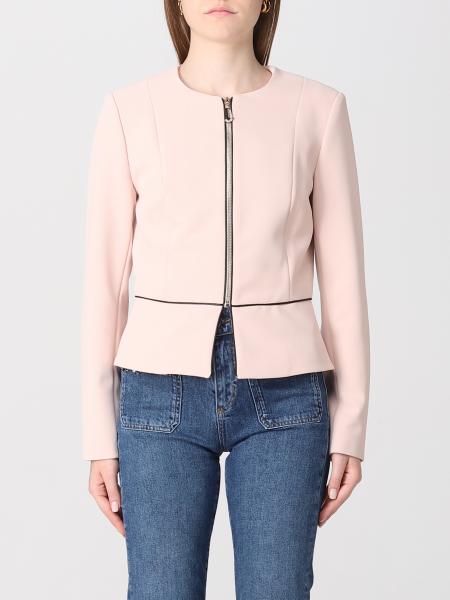 LIU JO: jacket for woman - Pink | Liu Jo jacket CF3136T2527 online at ...