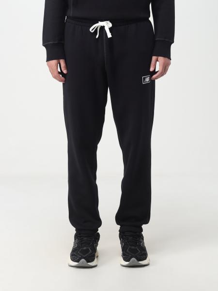 NEW BALANCE: pants for man - Black | New Balance pants MP33521BK online ...