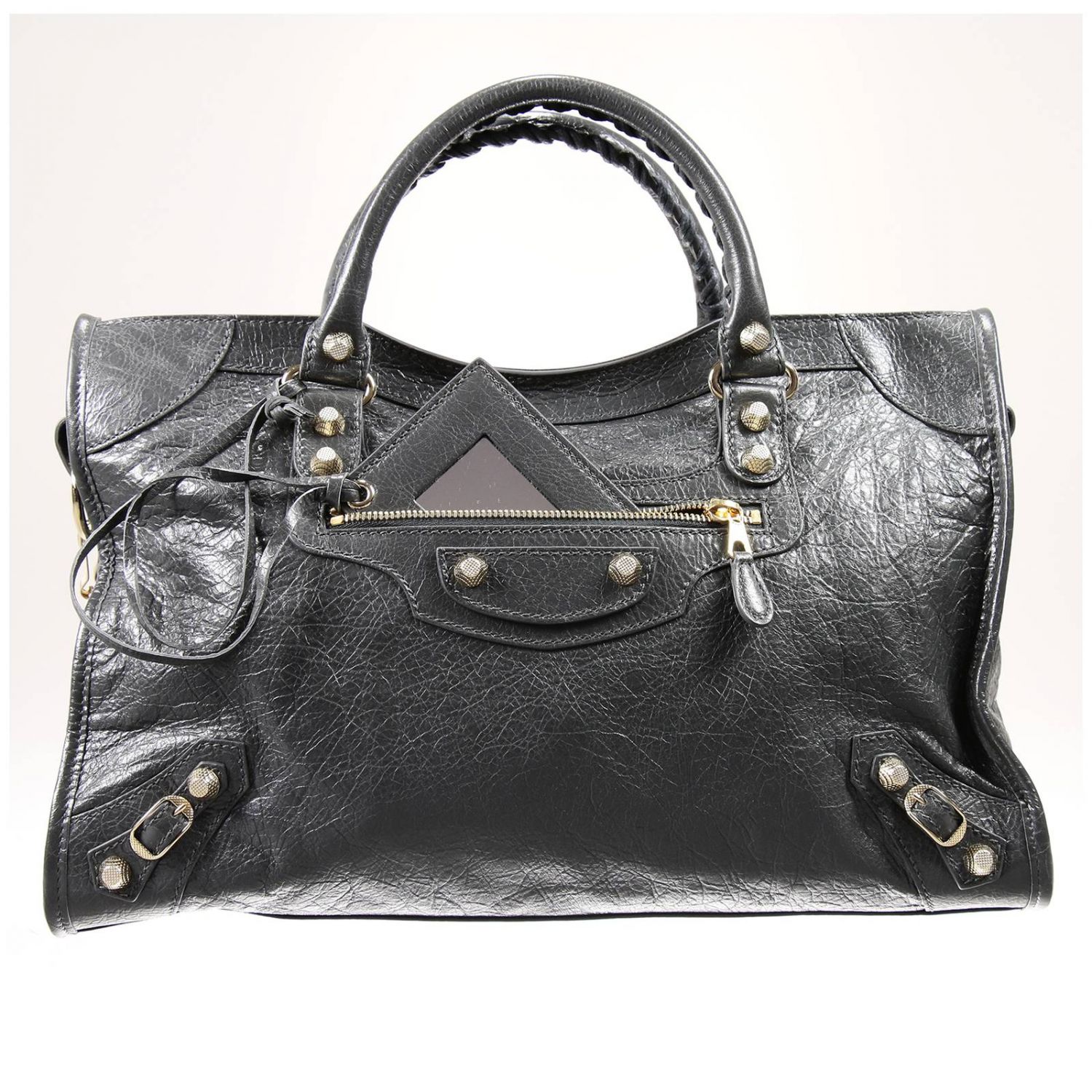 Balenciaga Outlet: CITY CLASSICA GIANT BORCHIE ORO - Grigio | Borsa A  Spalla Balenciaga 281770 D94JG GIGLIO.COM