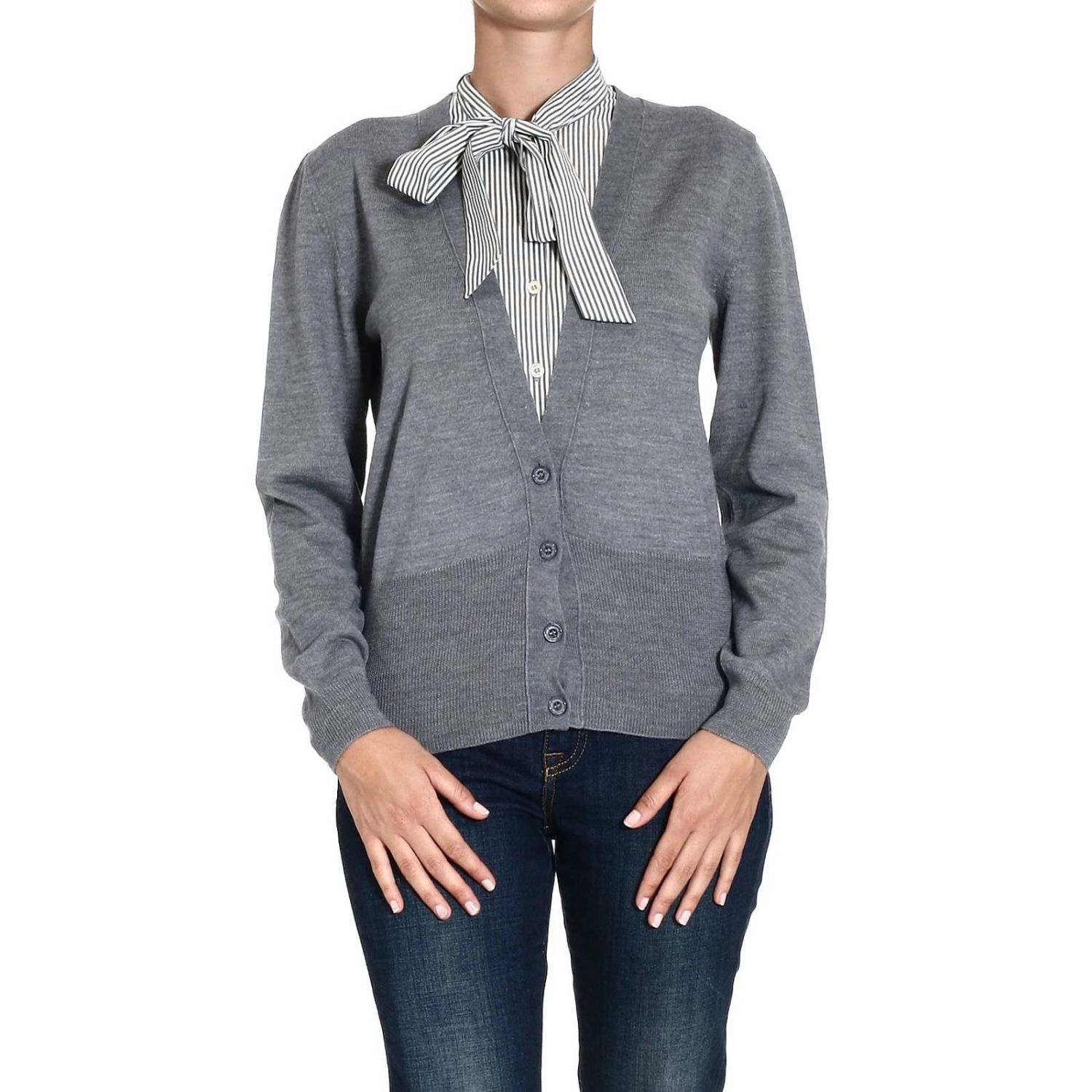 Maglia Con Finta Camicia Luisa Viola - Vestiti Firmati Life Smiles