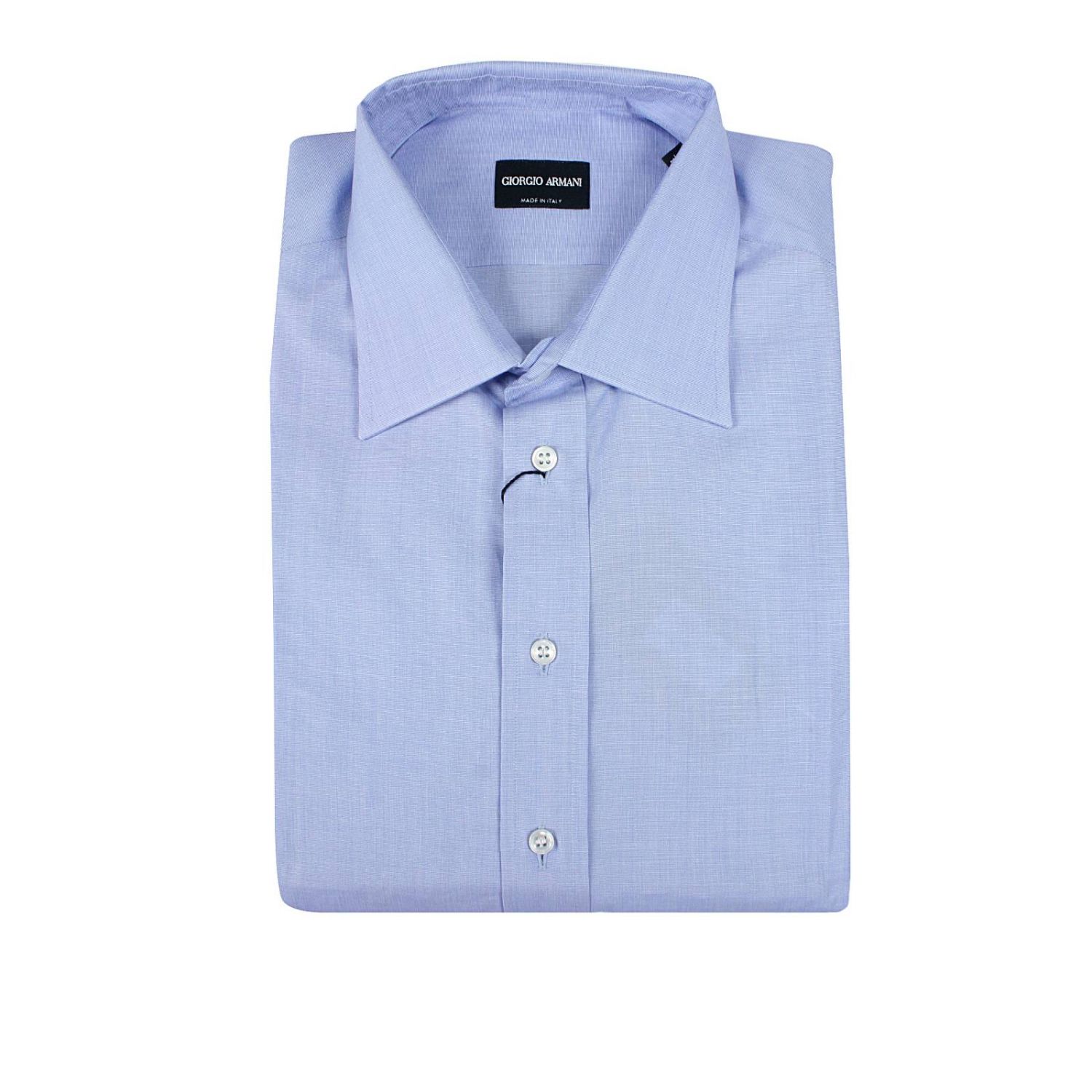 Shirt Giorgio Armani Men Gnawed Blue 