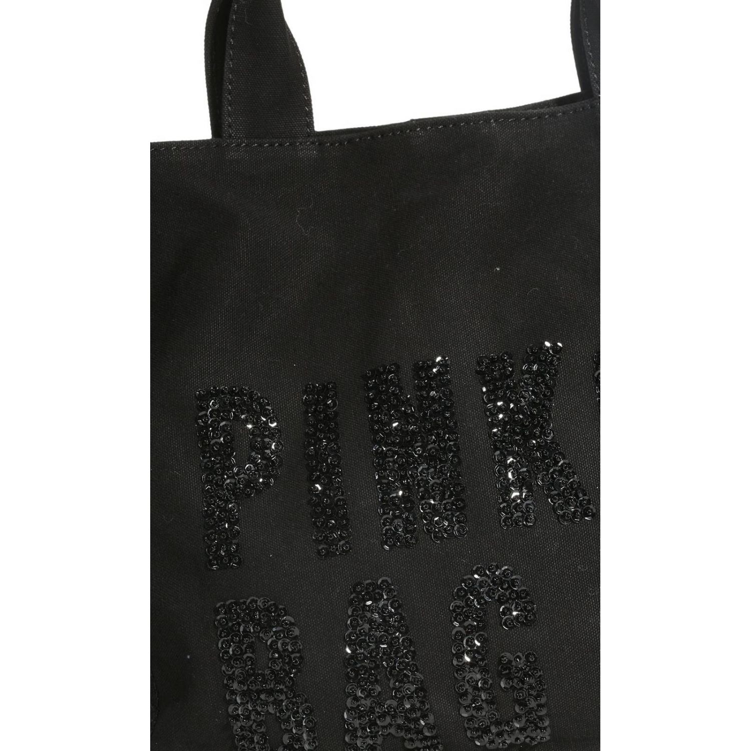 PINKO BAGS CRESTOSO CANVAS SHOPPING BAG Woman Bordeaux | Mascheroni Moda