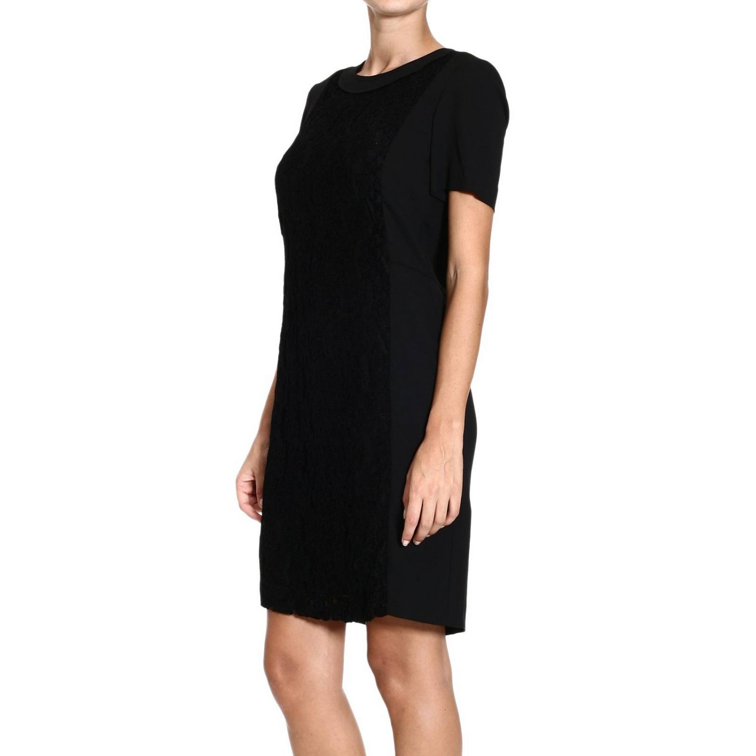 Armani Jeans Outlet: SHORT SLEEVE ROUNDNECK WITH LACE BEND | Dress ...