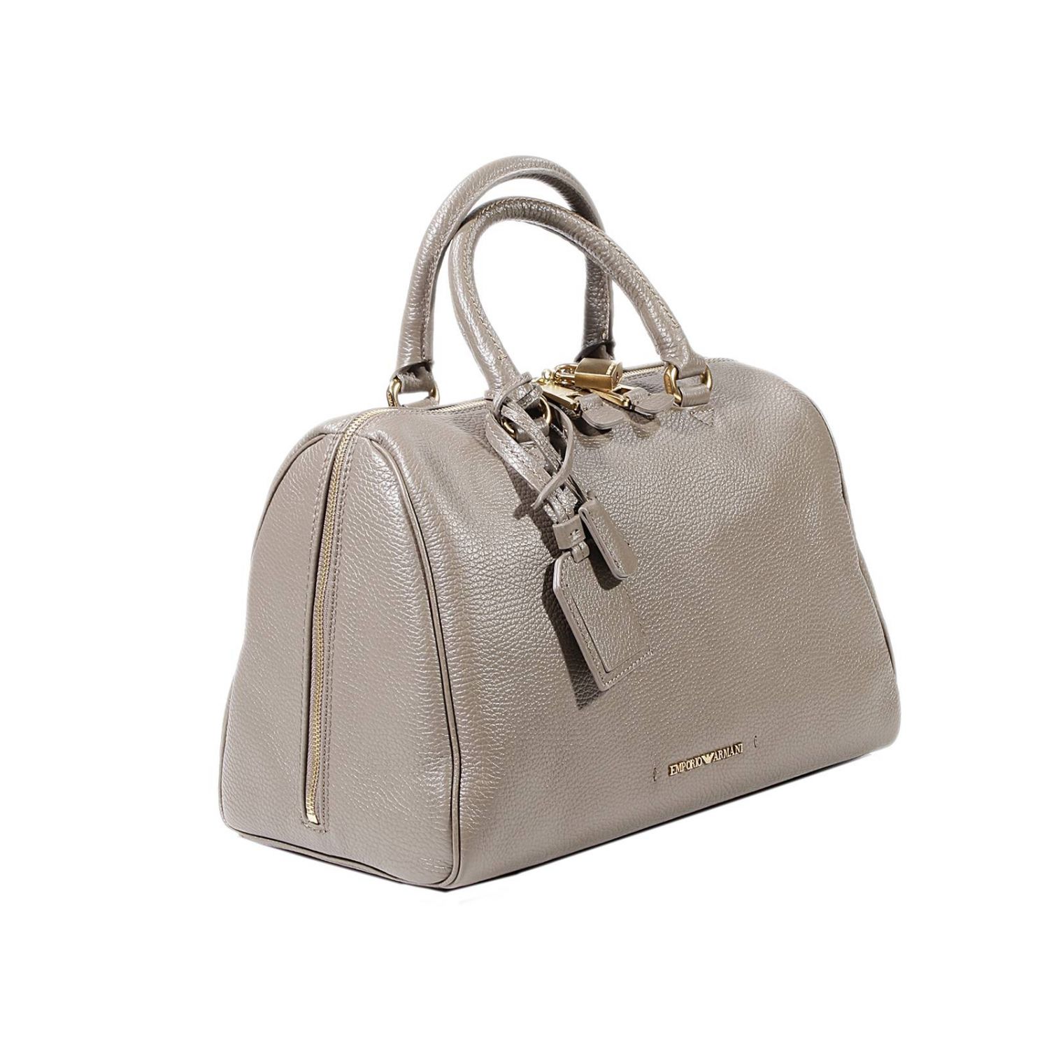 EMPORIO ARMANI: BOWLING BAG LEATHER ZIP 