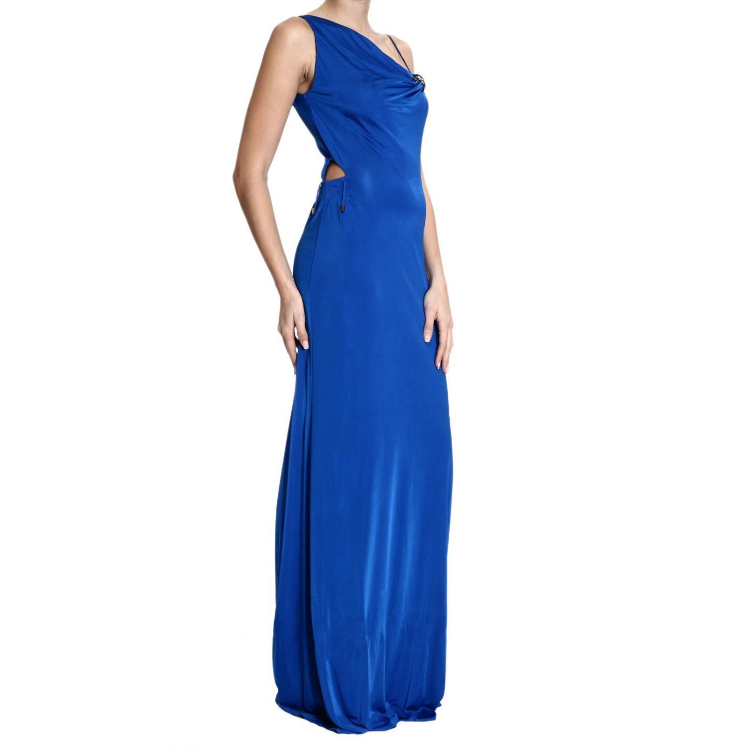 Roberto Cavalli Outlet: ONE-SHOULDER JERSEY WITH SPILLA | Dress Roberto ...