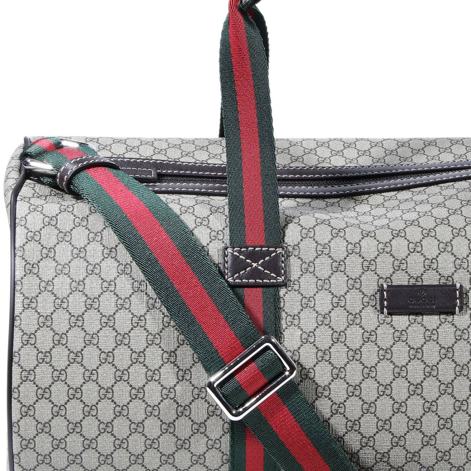 GUCCI: BORSONE MICRO GG CON WEB - Marrone | Borsa Gucci 311028 FX5FN  GIGLIO.COM