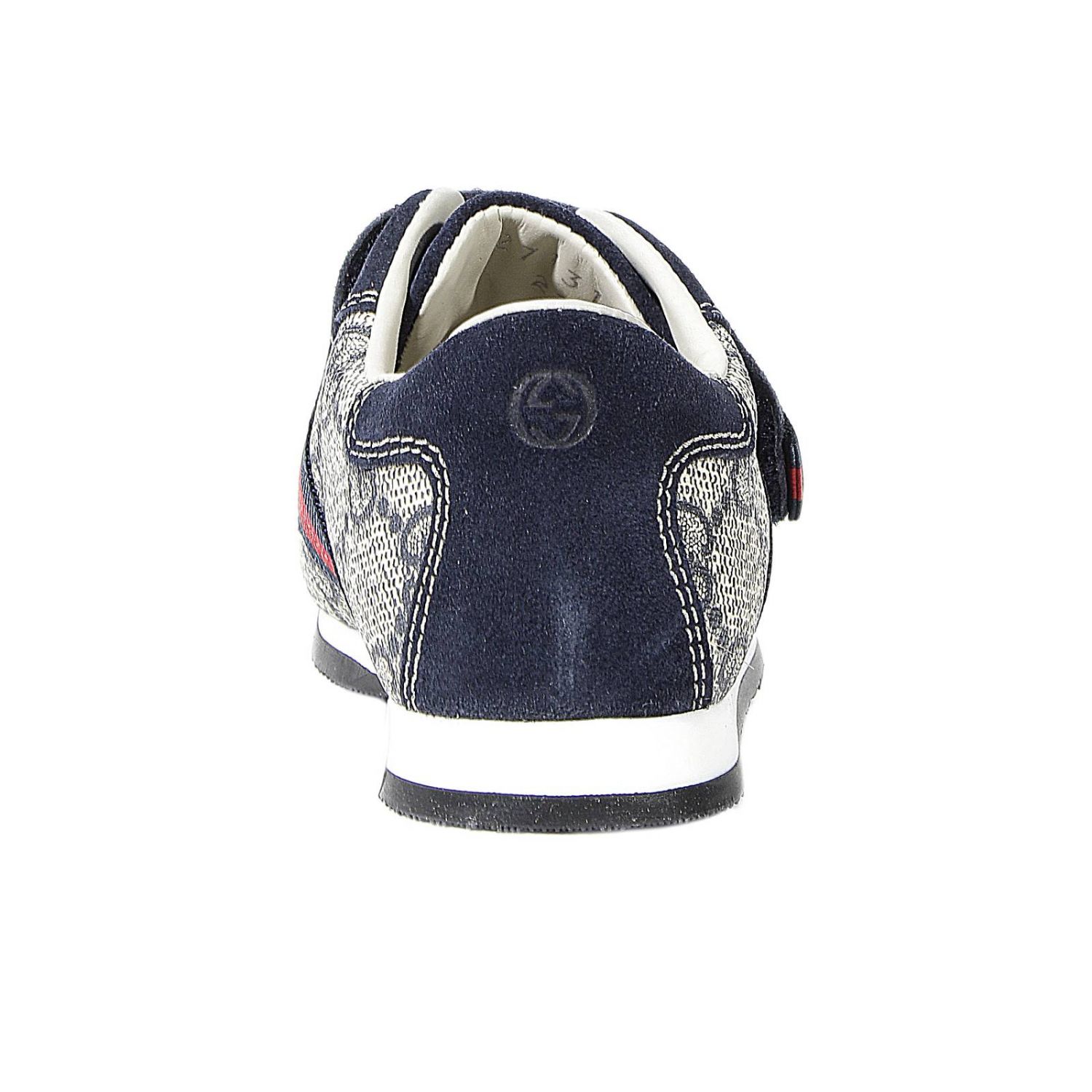 GUCCI: TENNIS ICON VELCRO WEB - Blue | Scarpe Gucci 271312 KGDS0 GIGLIO.COM