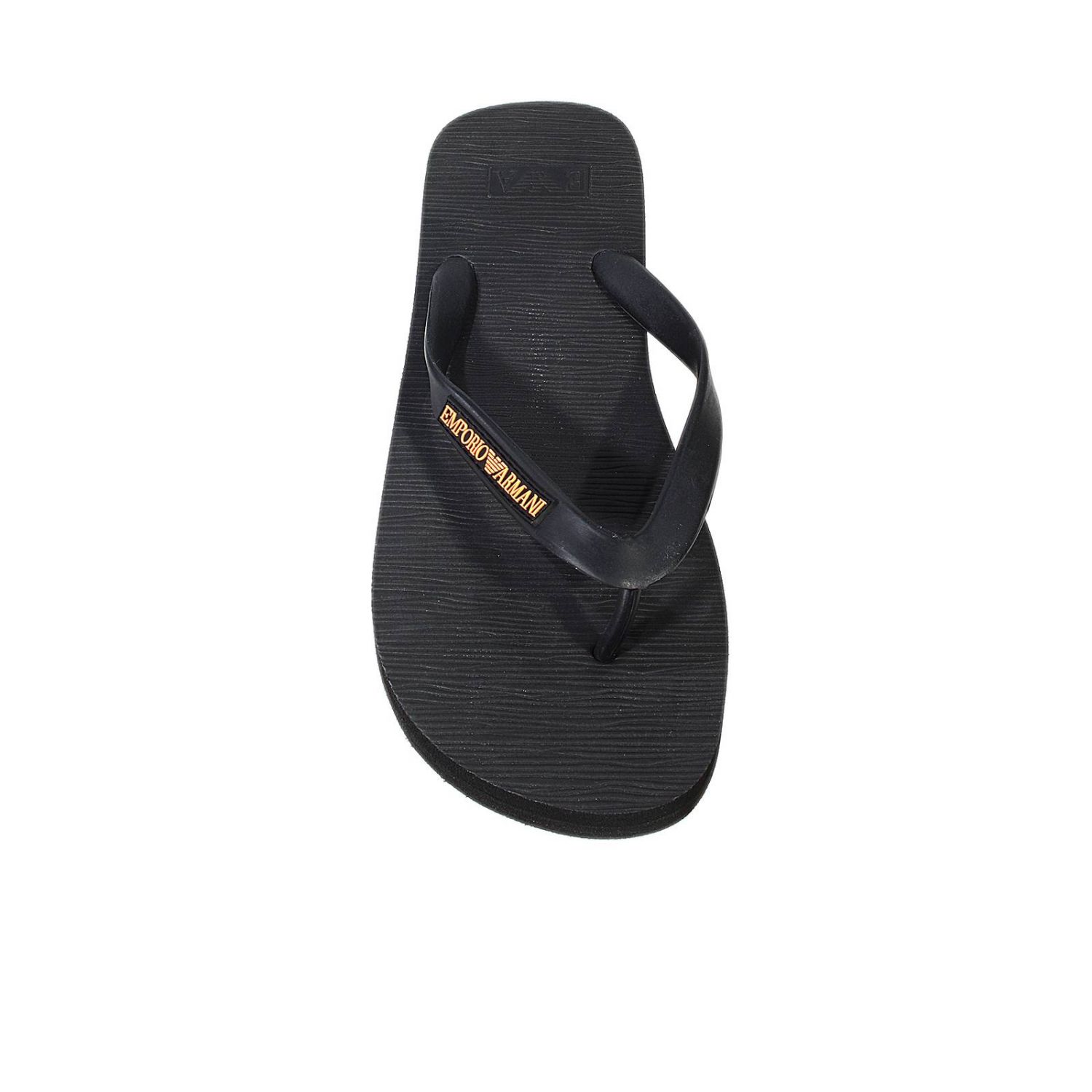 Emporio Armani Swimwear Outlet: INFRADITO GOMMA - Nero | Scarpe Emporio  Armani Swimwear 211301 4P484 GIGLIO.COM