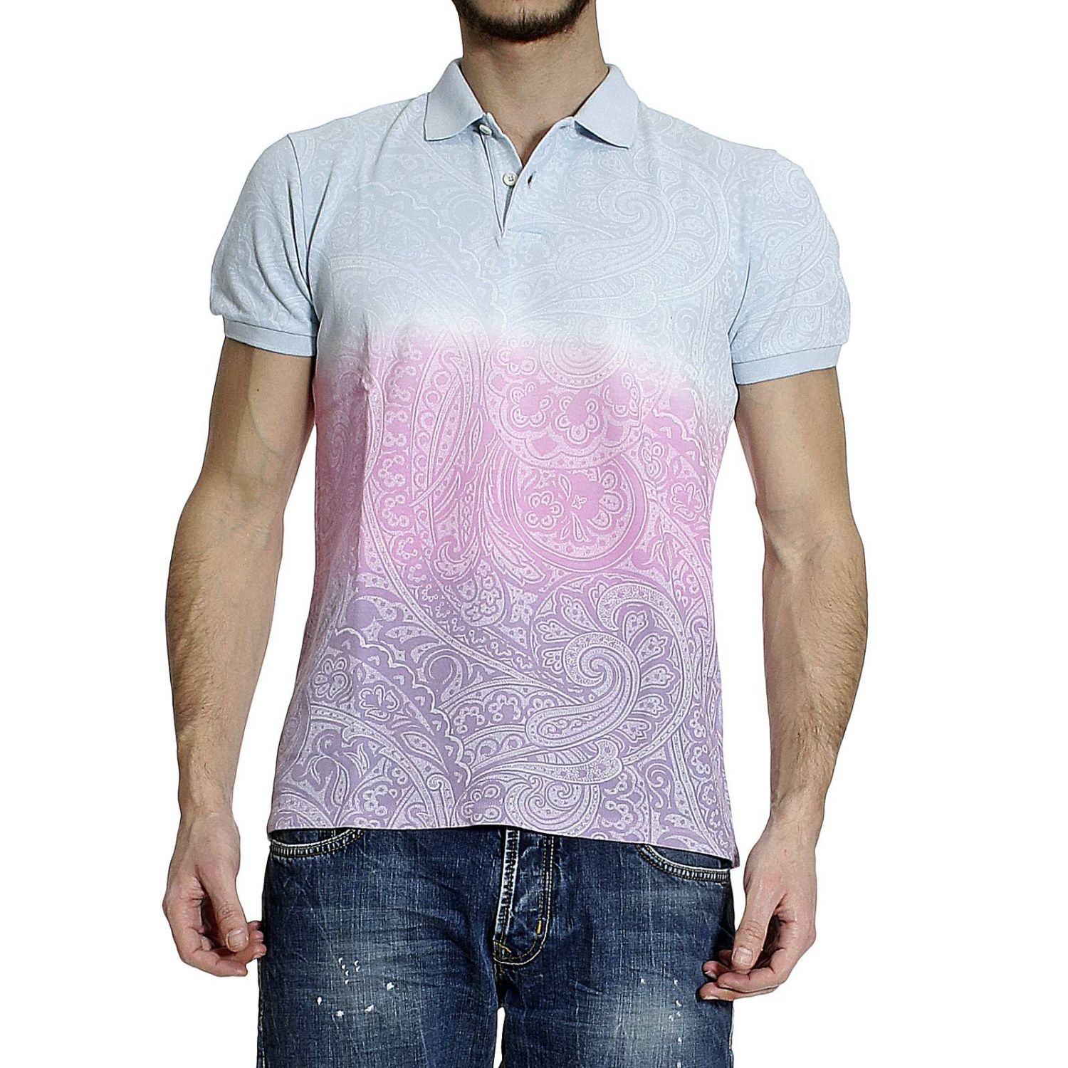 Etro Outlet: POLO SHORT SLEEVE MESH TIE 