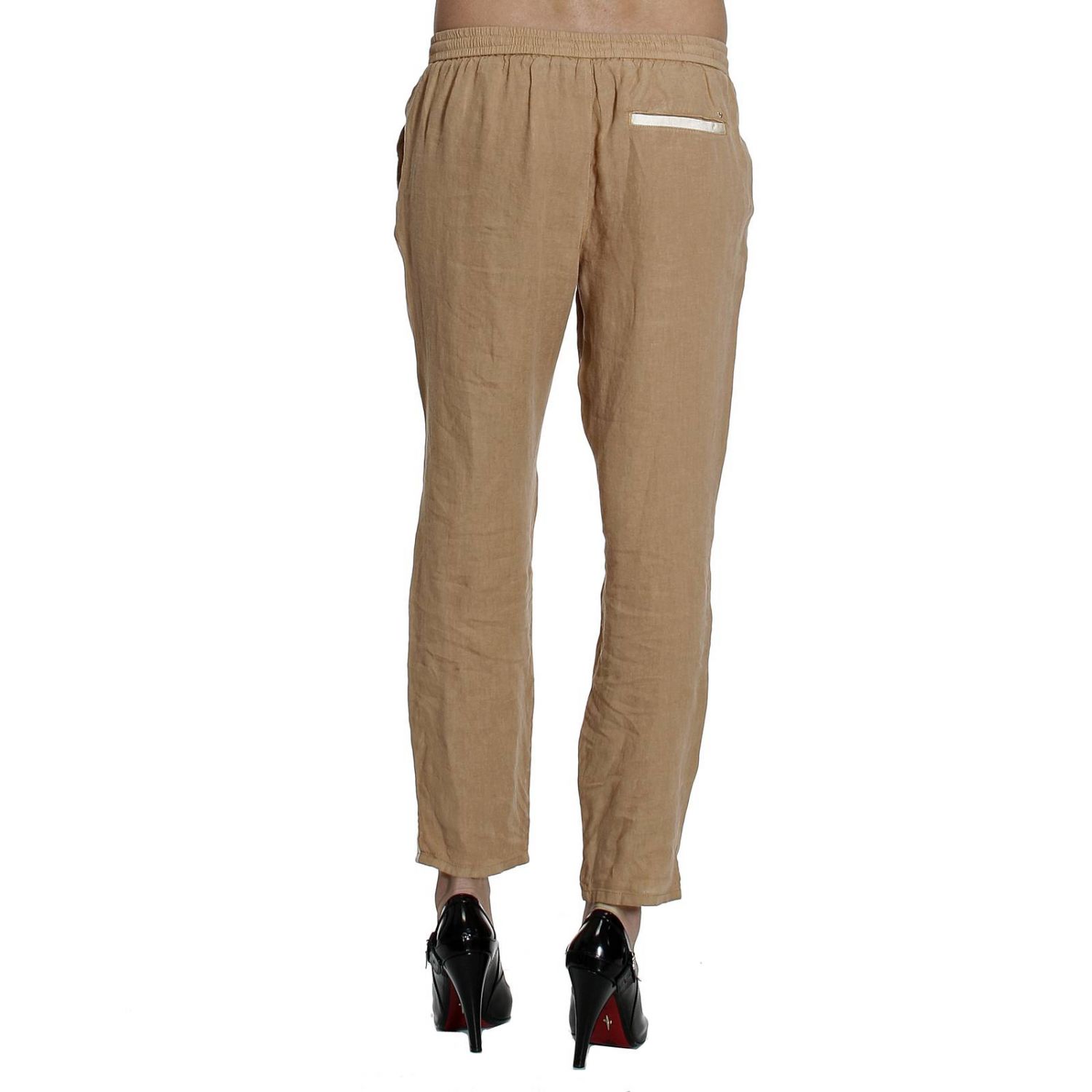 Armani Jeans Outlet: SLANT POCKET JOGGING LINEN CAPRI | Pants Armani ...