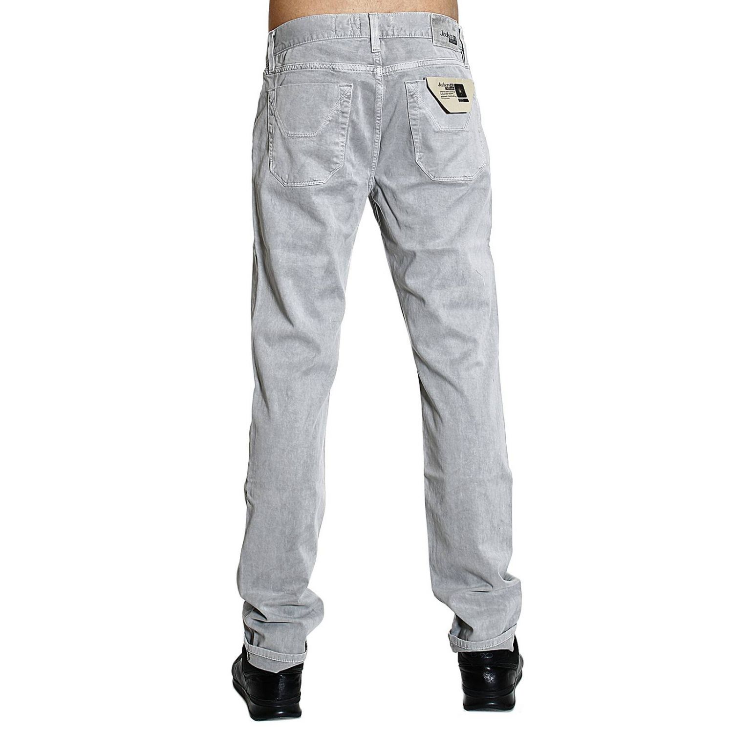 Jeckerson Outlet: JASON GABARDINA THERAPY DELAVÉ - Grey | Jeans Jeckerson  PA09 ST08961 GIGLIO.COM