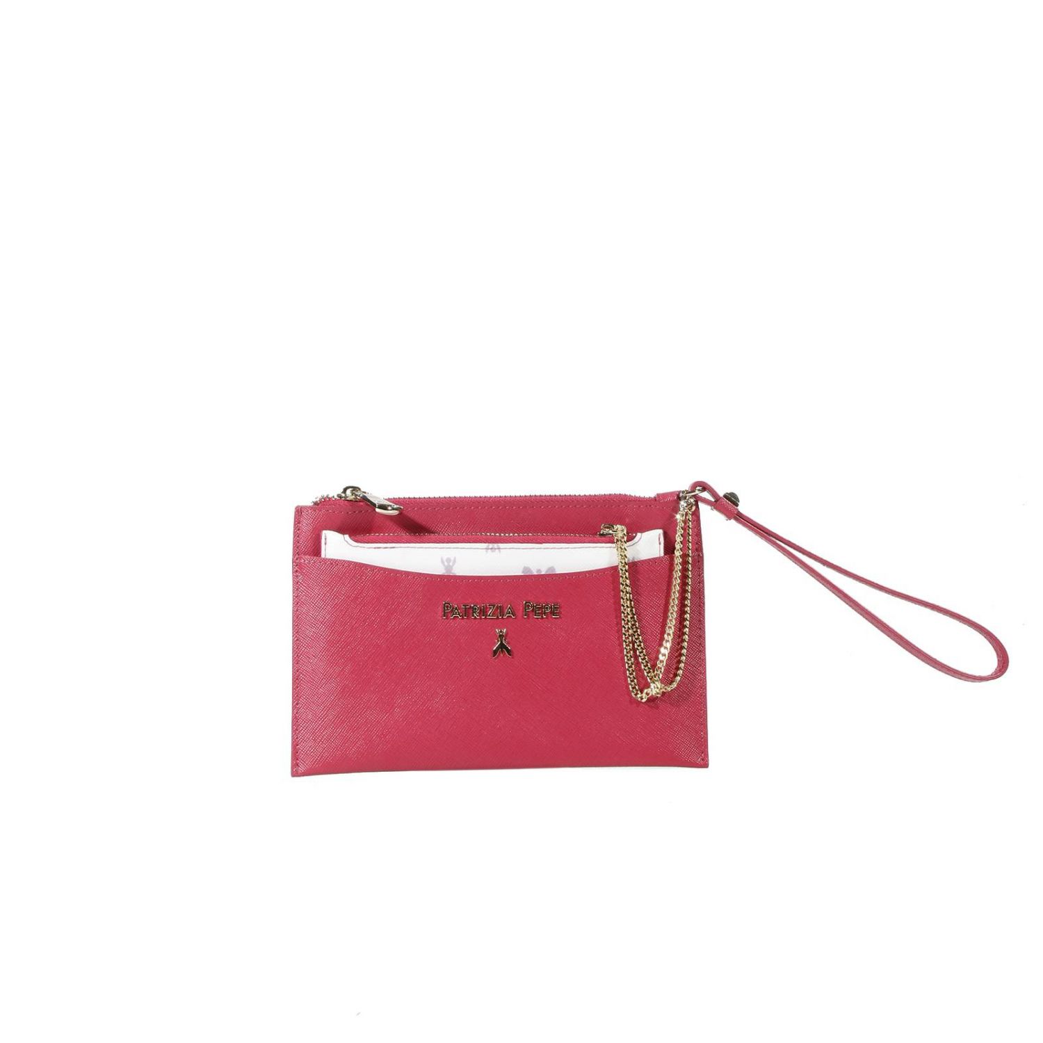 Borsa Pochette Patrizia Pepe in pelle con glitter | Pelletteria Dilorenzo