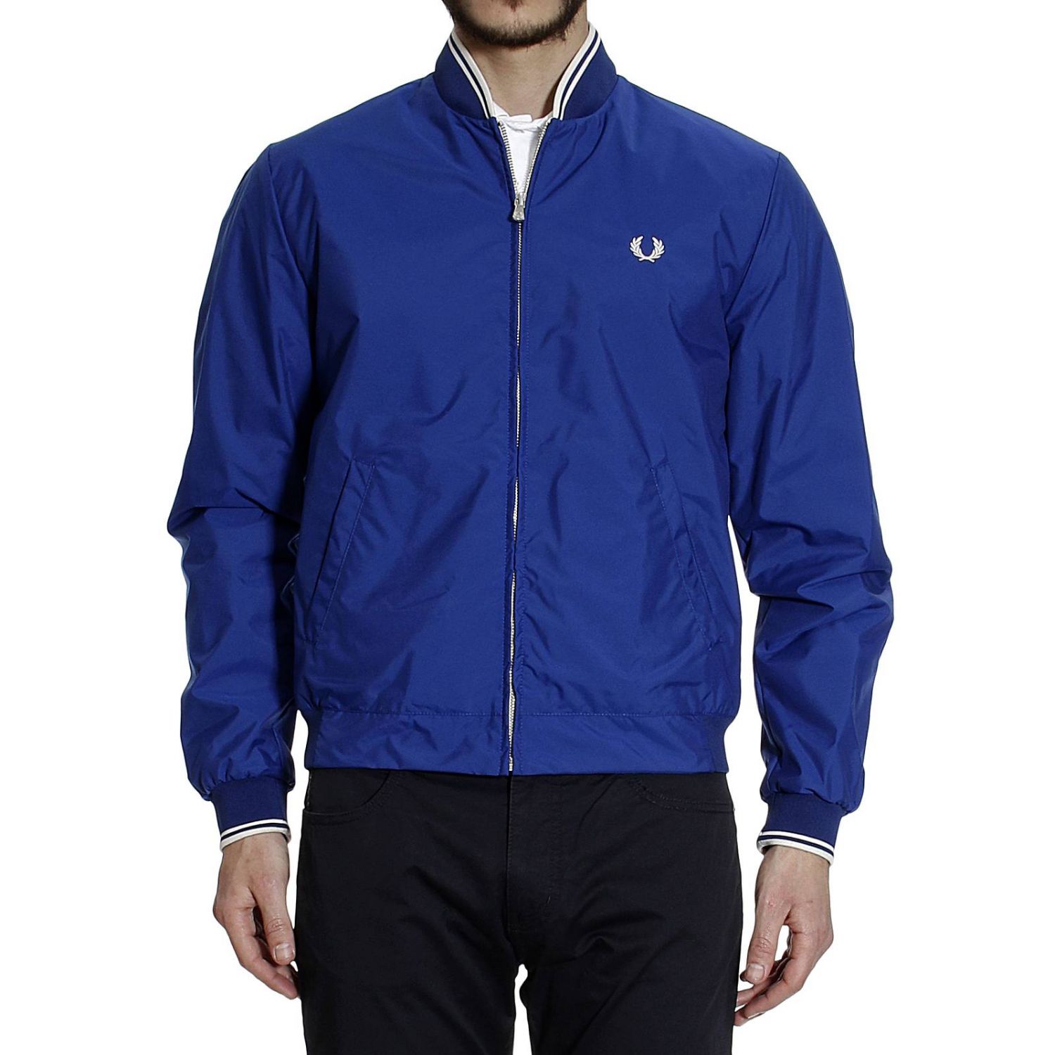 Fred Perry Outlet: BOMBER NYLON - Royal Blue | Jacket Fred Perry 3073 ...