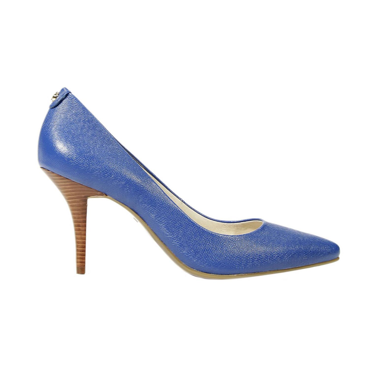 Michael Michael Kors Outlet: MK-FLEX HEEL 7 DECOLLETE SAFFIANO - Azul  Oscuro | Zapatos De Tacón Michael Michael Kors 40T2MFMP2L GIGLIO.COM