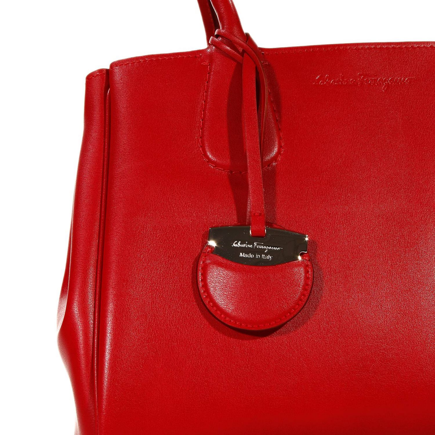 SALVATORE FERRAGAMO: NOLITA SHOPPING MEDIUM LEATHER | Shoulder Bag ...