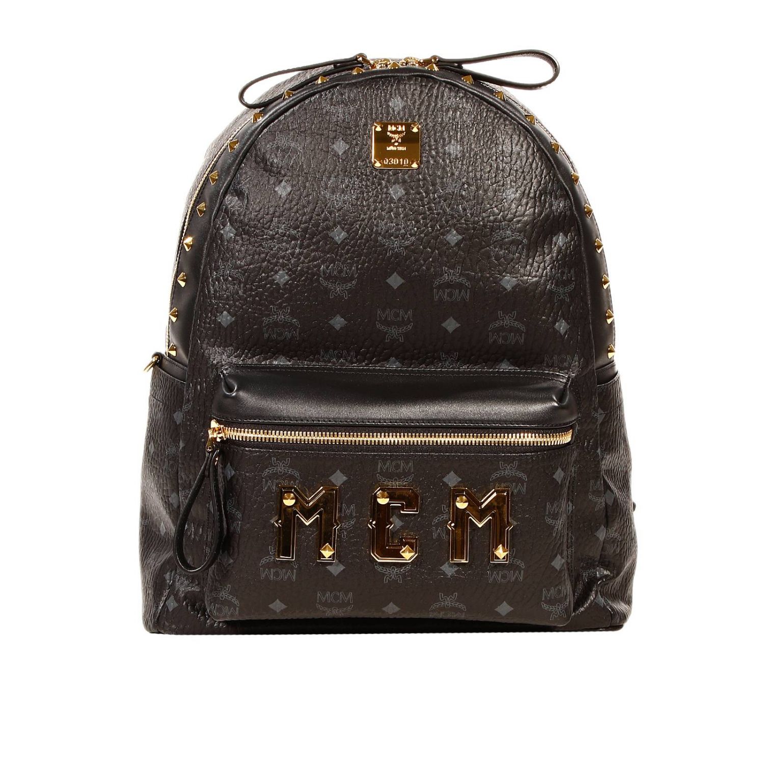 mcm backpack medium black