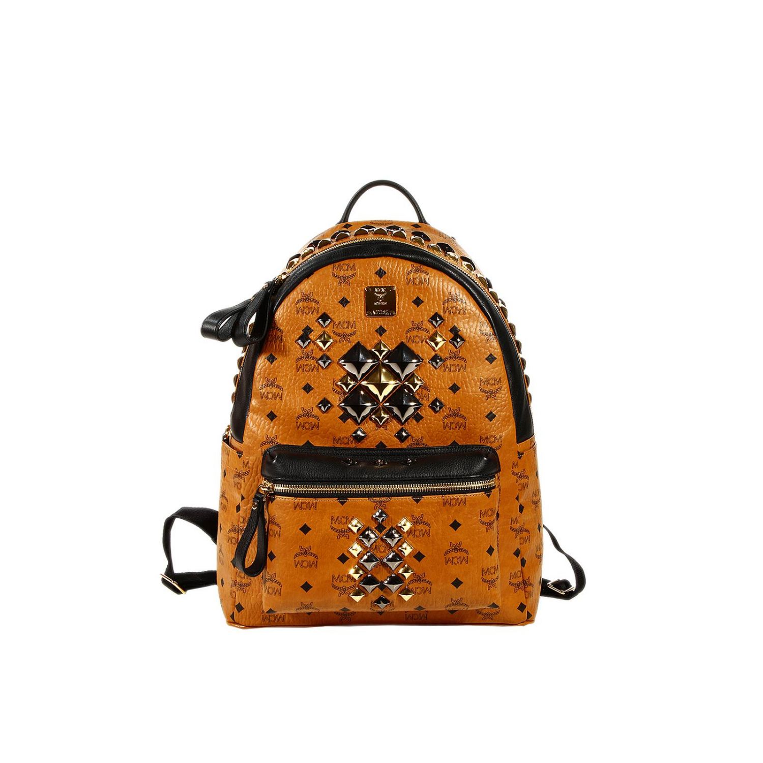 Mcm Outlet STARK BROCK BACKPACK MEDIUM Mochila Mcm Mujer Cuero