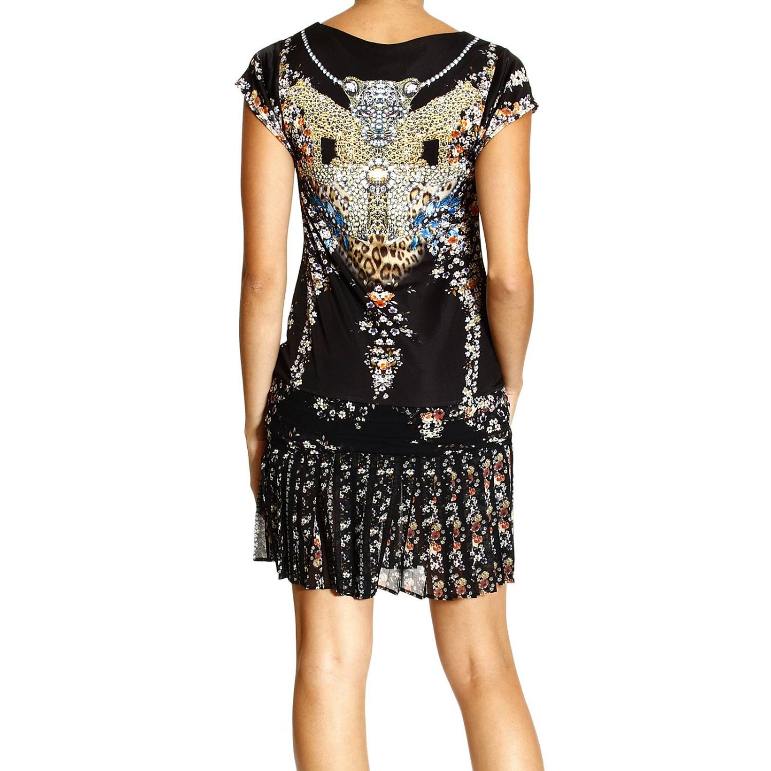 Class Roberto Cavalli Outlet: SLEEVELESS JERSEY PRINT TIGERS AND ...